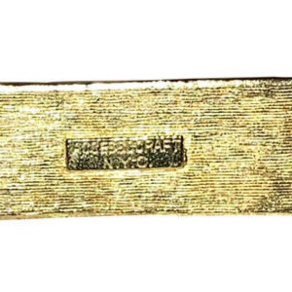 Accessocraft NYC Gold Tone Black and White Enamel Belt main image 4